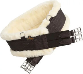 Kentucky Horsewear Lammfell Gurt für Pferde Schwarz – Bild 1 von 1