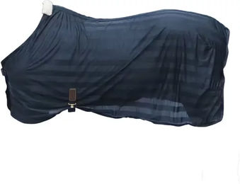 Kentucky Horsewear Leichte Mesh Fliegendecke für Pferde Blau Größe 125 – Bild 1 von 9