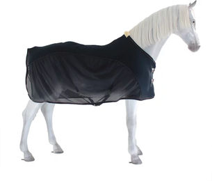 Kentucky Horsewear Mesh Combo Cooler Fliegenkombi Abschwitzdecke für Pferde Navy – Bild 1 von 7