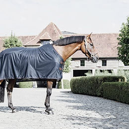 Kentucky Horsewear Mesh Fliegendecke für Pferde Blau 130 – Bild 1 von 5