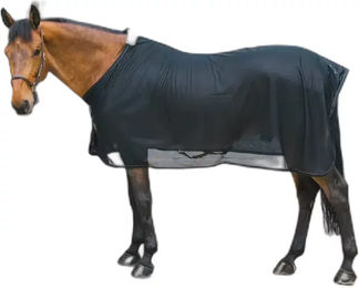 Kentucky Horsewear Mesh Fliegendecke für Pferde Schwarz 155-6'9 – Bild 1 von 6