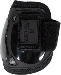 Kentucky Horsewear Moonboots Air Velcro Gamaschen Schwarz FEI Leder – Bild 1 von 2