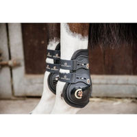 Produktbild von Kentucky Horsewear Moonboots Max Elastic Gamaschen aus Neopren für Warmblut in Braun und Schwarz