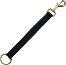 Kentucky Horsewear Nylon Halfter mit Haken und Ring in Schwarz – Bild 1 von 2