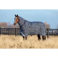 Produktbild von Kentucky Horsewear Outdoor-Decke für Pferde Rhino Plus Turnout Lite 0g mit Nackenrolle Blau 140 cm