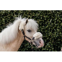 Produktbild von Kentucky Horsewear Ponyhalfter aus Leder mit Lammfell in Braun