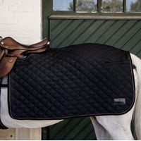 Produktbild von Kentucky Horsewear Quarter Rug Ausreitdecke für Pferde mit Kunstfell in Schwarz Größe M 160g