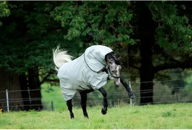 Kentucky Horsewear Rambo Duo Bundle Outdoor-Pferdedecke aus Nylon in Grau/Teal – Bild 1 von 2