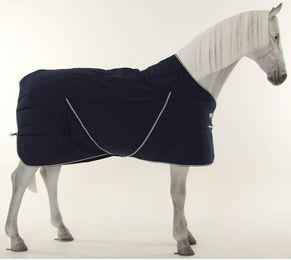 Kentucky Horsewear Rambo Stalldecke für Pferde 400g Blau Weiß - 400 g – Bild 1 von 2