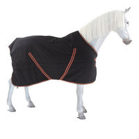 Produktbild von Kentucky Horsewear Rambo Stallendecke für Pferde Medium 200g Schwarz Orange - 200 g