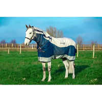 Produktbild von Kentucky Horsewear Rambo Summer Series 0g Fliegendecke für Pferde in Blau/Grau