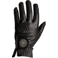 Produktbild von Kentucky Horsewear Reit-Handschuhe mit Grip und Glitzer aus Nylon in Schwarz Taille 9