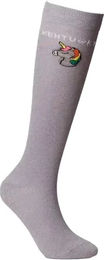 Kentucky Horsewear Reitsocken Einhorn Glitzer Lila Grau 3er Set Größe 35-40 Unisex – Bild 1 von 3