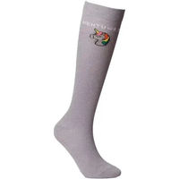 Produktbild von Kentucky Horsewear Reitsocken Einhorn Glitzer Lila Grau 3er Set Größe 35-40 Unisex