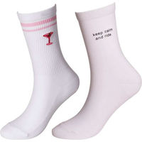 Produktbild von Kentucky Horsewear Reitsportsocken Keep Calm aus Baumwolle Weiß Größe 35/40