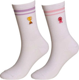 Kentucky Horsewear Reitsportsocken Ribbon & Cup aus Baumwolle Weiß Größe 35/40 – Bild 1 von 1
