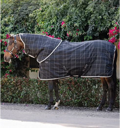 Produktbild von Kentucky Horsewear Rhino Halsdecke für Pferde Schwarz Größe L - 200 g