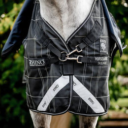 Produktbild von Kentucky Horsewear Rhino Plus Pony Turnout Decken-Set Schwarz Weiß (0g + 200g)