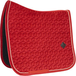 Kentucky Horsewear Samt Schabracke für Warmblut in Rot – Bild 1 von 8