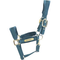Produktbild von Kentucky Horsewear Samthalfter Velvet Stallhalfter Smaragdgrün Cob