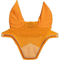Produktbild von Kentucky Horsewear Samtmütze für Pferde in Orange mit Druckmotiven