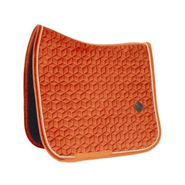 Produktbild von Kentucky Horsewear Satteldecke Velvet Dressur Cob Orange Velours