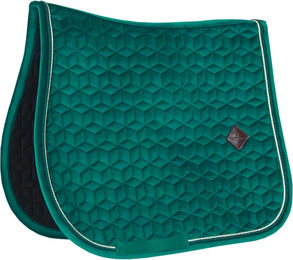 Kentucky Horsewear Satteldecke Velvet Springen Cob in Dunkelgrün für Vollblut Pferde – Bild 1 von 5