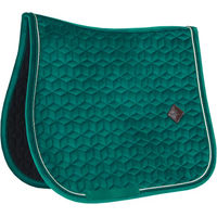 Produktbild von Kentucky Horsewear Satteldecke Velvet Springen Cob in Dunkelgrün für Vollblut Pferde