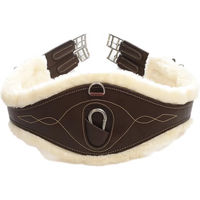 Produktbild von Kentucky Horsewear Sattelgurt anatomisch aus Kunstleder Braun 140 cm