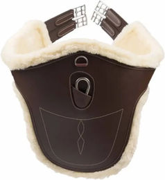 Kentucky Horsewear Sattelgurt aus Kunstleder in Braun - 135 cm – Bild 1 von 2