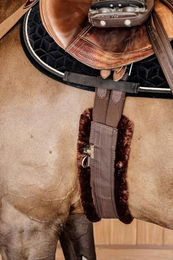 Kentucky Horsewear Sattelgurt aus Lammfell Braun 145 cm – Bild 1 von 10