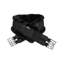 Produktbild von Kentucky Horsewear Sattelgurt aus Lammfell Schwarz 135cm - 135 cm
