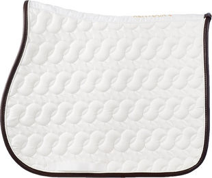 Kentucky Horsewear Schabracke Absorb Mikrofaser Marine-Weiß-Braun ohne Logo – Bild 1 von 2