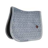 Produktbild von Kentucky Horsewear Schabracke Basic Velvet Jumping Grau für Warmblut