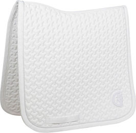 Kentucky Horsewear Schabracke Dressur Plaited 3D Logo Weiß für Warmblut – Bild 1 von 10