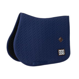 Kentucky Horsewear Schabracke Fishbone Competition für Pferde Marineblau mit 2 Nummern – Bild 1 von 8