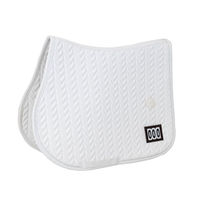 Produktbild von Kentucky Horsewear Schabracke Fishbone Competition für Warmblut in Weiss mit 2 Nummern