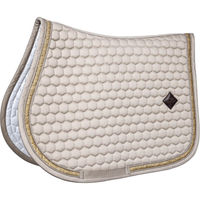 Produktbild von Kentucky Horsewear Schabracke für Springen Beige mit Glitzerband aus Baumwolle Full