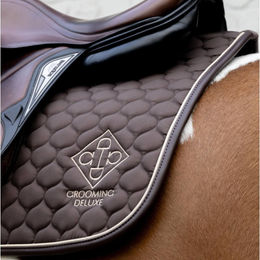 Kentucky Horsewear Schabracke Grooming Deluxe Springen Braun Beige Baumwolle für Warmblut – Bild 1 von 5