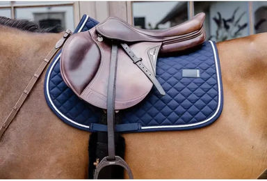 Kentucky Horsewear Schabracke Springen Diamond Rope Blau für Vollblut – Bild 1 von 6