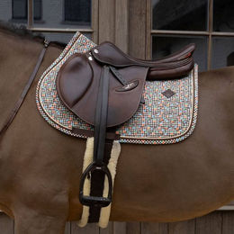 Kentucky Horsewear Schabracke Velvet Pied de Poule für Ponys – Bild 1 von 6