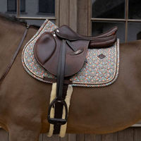 Produktbild von Kentucky Horsewear Schabracke Velvet Pied de Poule für Springpferde aus Velours