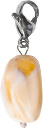 Kentucky Horsewear Schlüsselanhänger Lucky Charm Stone Schmuckanhänger aus Glas Beige Größe M – Bild 1 von 1