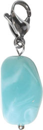 Kentucky Horsewear Schlüsselanhänger Lucky Charm Stone Schmuckanhänger aus Glas Blau Größe M – Bild 1 von 1
