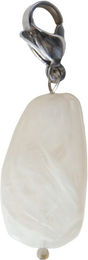 Kentucky Horsewear Schlüsselanhänger Lucky Charm Stone Schmuckanhänger aus Glas Weiß Größe L – Bild 1 von 1