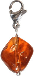Kentucky Horsewear Schlüsselanhänger Lucky Charm Stone Schmuckanhänger Glas Braun Orange Größe S – Bild 1 von 1