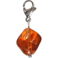Produktbild von Kentucky Horsewear Schlüsselanhänger Lucky Charm Stone Schmuckanhänger Glas Braun Orange Größe S