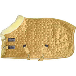 Kentucky Horsewear Show Rug Velvet Turnierdecke für Ponys aus Velours in Gelb – Bild 1 von 3