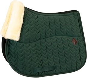 Kentucky Horsewear Skin Friendly Schabracke Velvet für Springpferde in Schwarz oder Grün – Bild 1 von 3