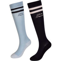 Produktbild von Kentucky Horsewear Socken Stripes 2er Set aus Baumwolle Unisex Blau Bunt Größe 35/40